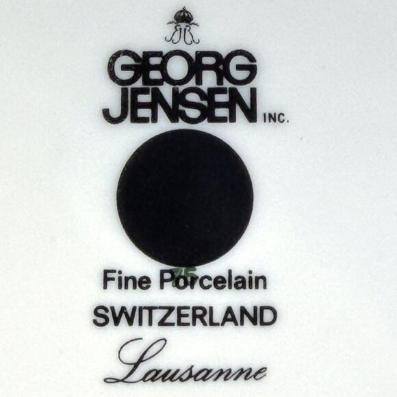 Georg Jensen Lausanne White Porcelain Teapot Modernist Swiss Fine Porcelain - Picture 13 of 13